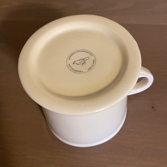 Anthropologie Cream and Black Ceramic Letter Z Mug - Picture 7 of 7